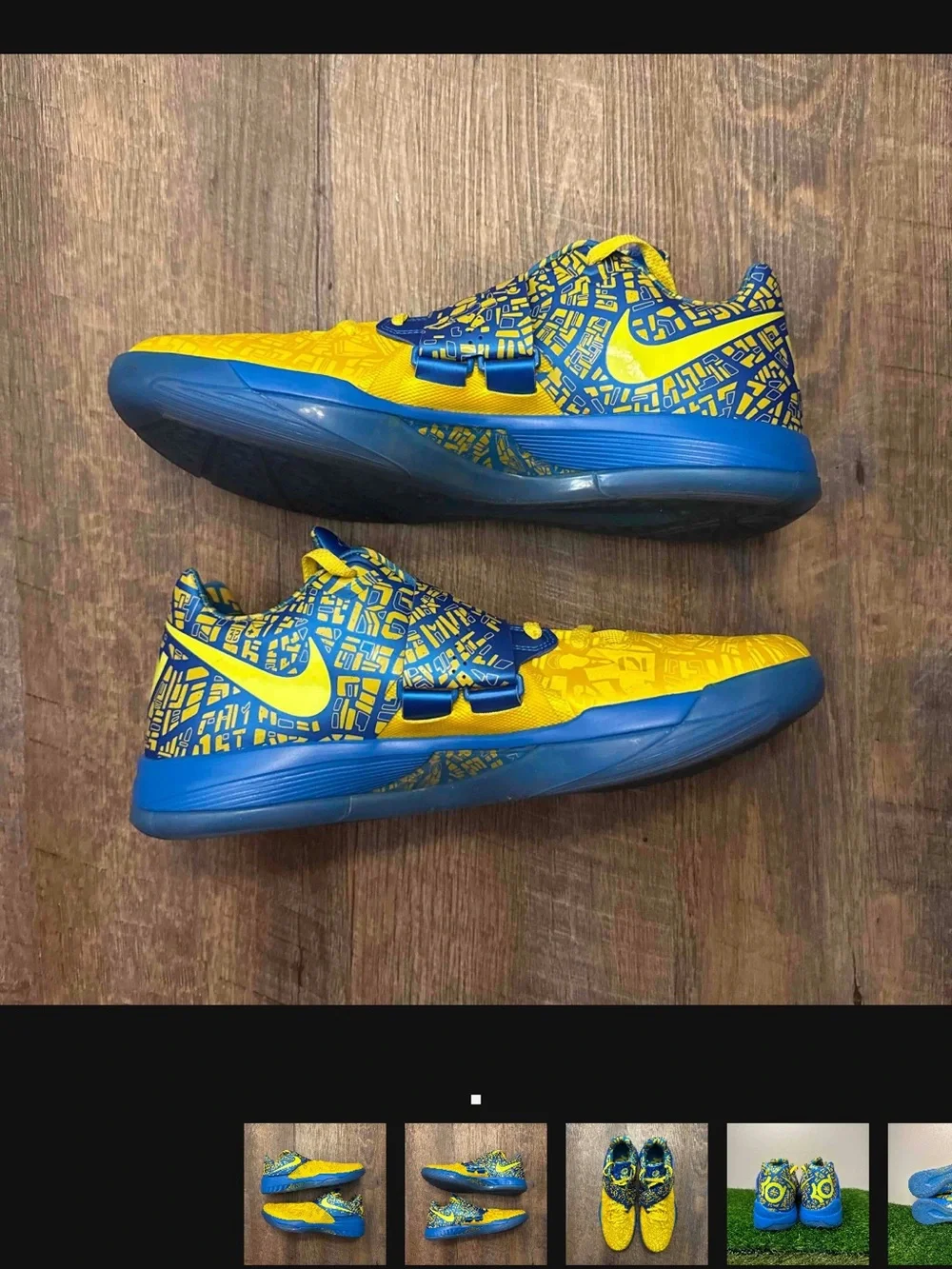 Nike Zoom KD 4 IV Scoring Title 2025 Yellow Blue Durant